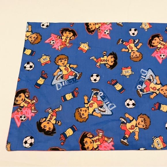 Dora and Diego Pillowcases Homemade 21.5” x 13” Pillow Cases Lot of 2 - Picture 10 of 15